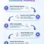 5 steps infographics on How to Develop Emotional Intimacy with Your Partner